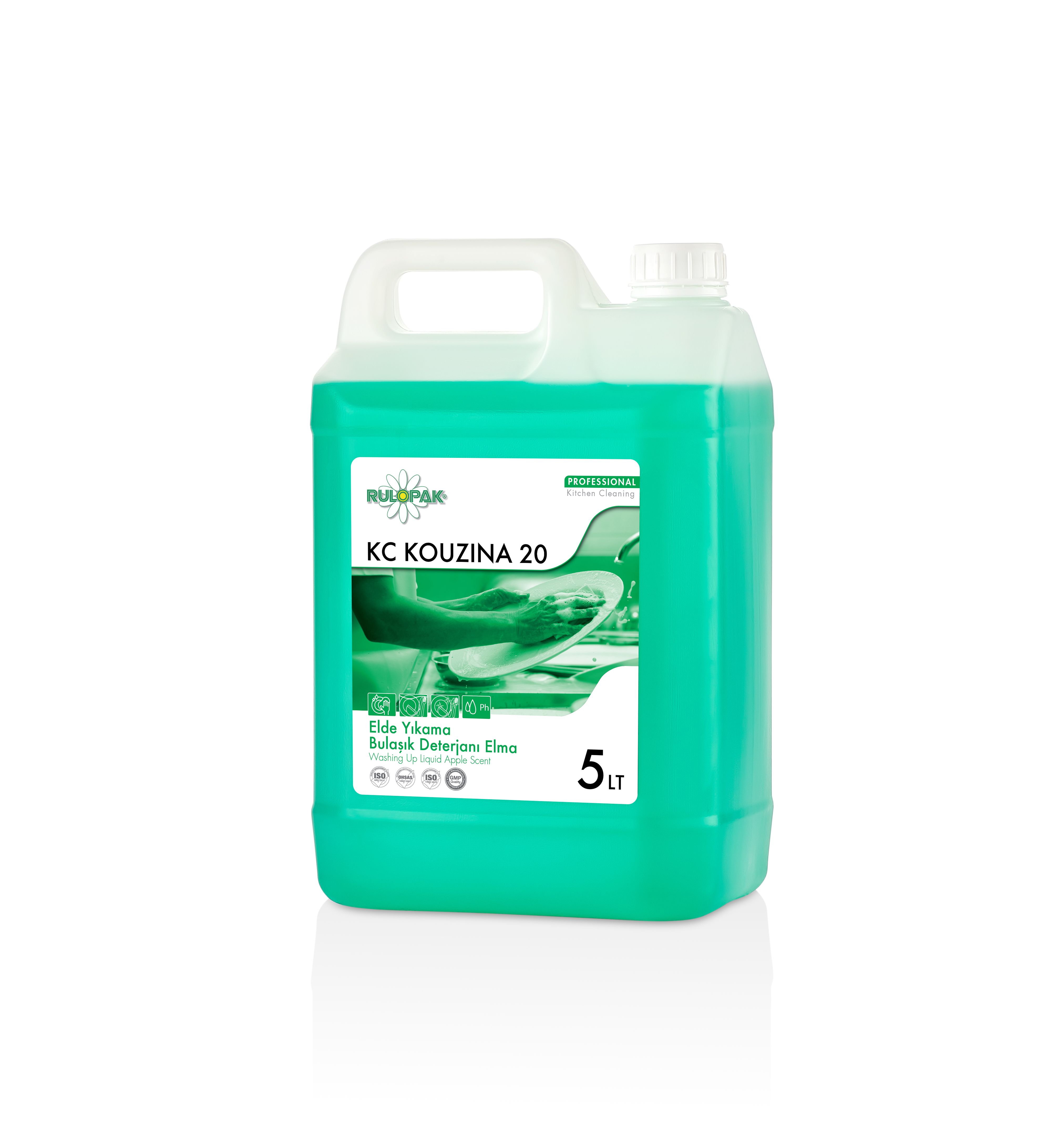 RULOPAK ELDE YIKAMA BULAŞIK DETERJANI ELMA 5 KG