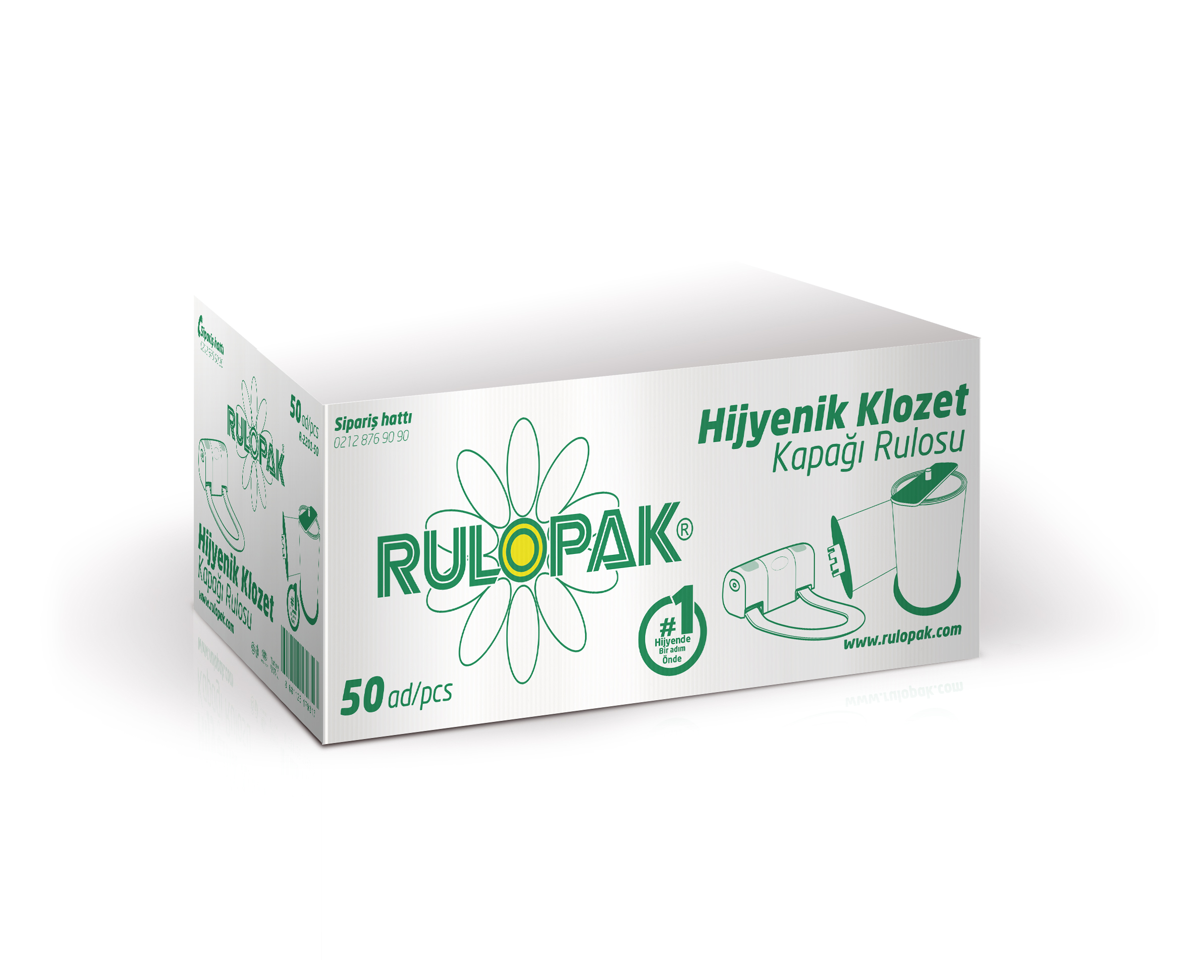 RULOPAK SENSORLU KLOZET KAPAĞI RULOSU 50'Lİ