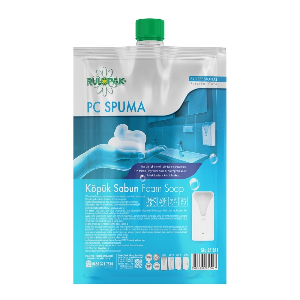 RULOPAK PC SPUMA K&Ouml;P&Uuml;K SABUN KARTUŞU 1000 ML