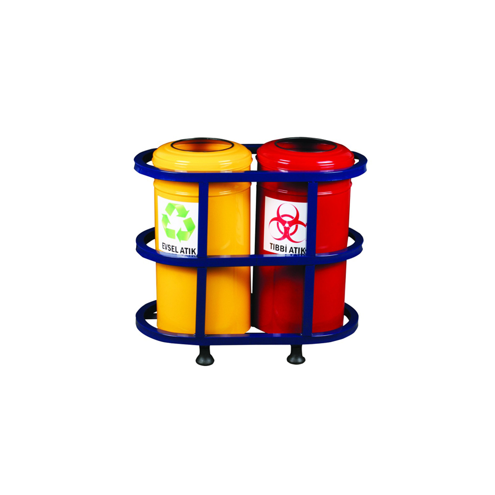 RULOPAK PROFİL STANDI 2 Lİ GERİ D&Ouml;N&Uuml;Ş&Uuml;M &Ccedil;&Ouml;P KOVASI