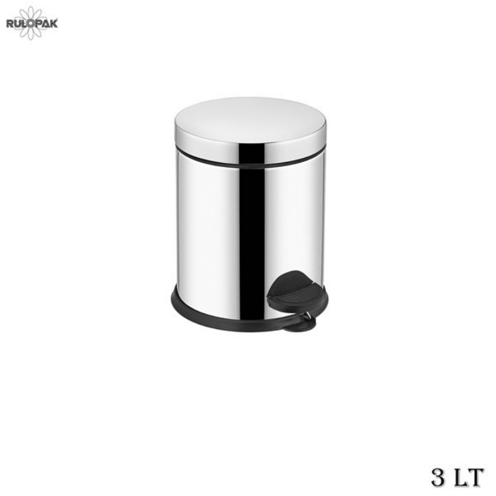 RULOPAK PEDALLI PASLANMAZ &Ccedil;&Ouml;P KOVASI 3 L