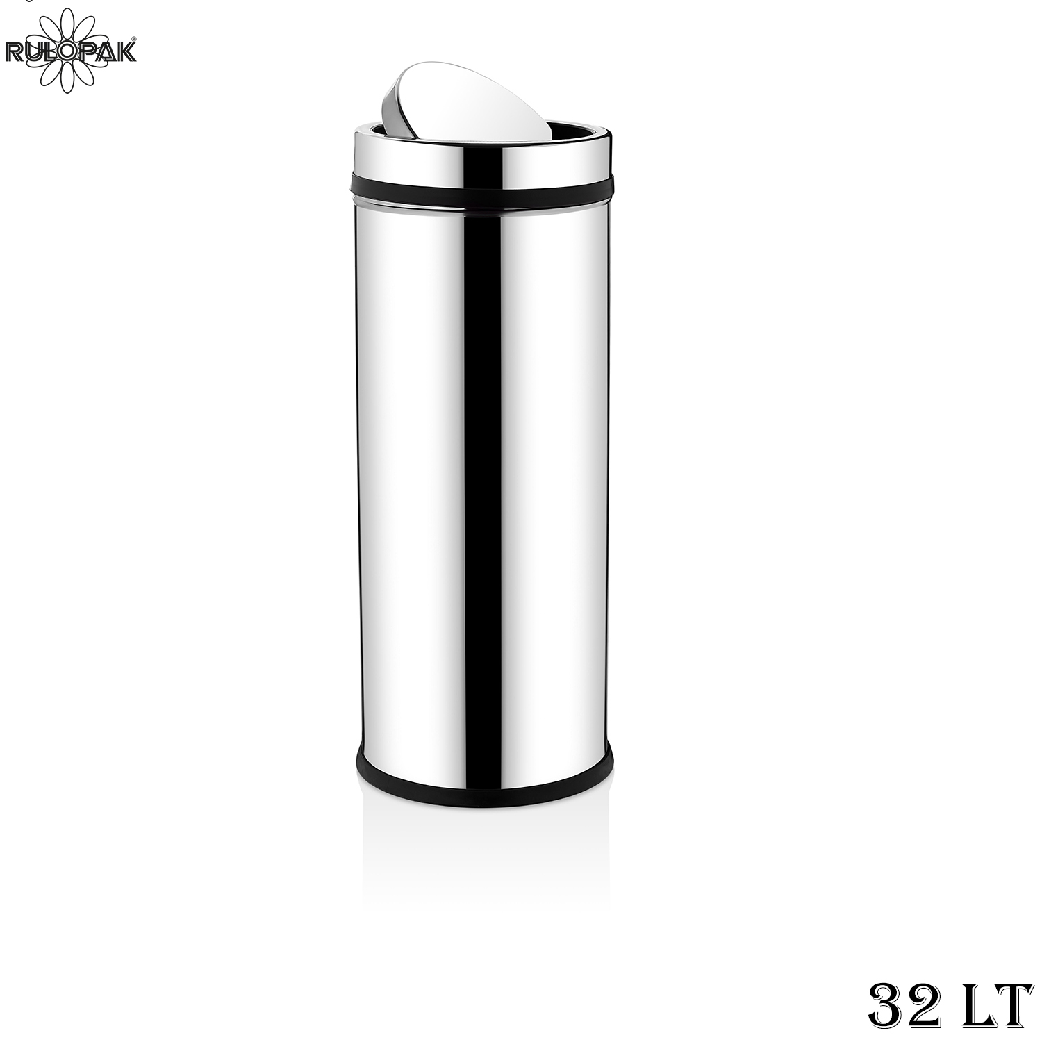 RULOPAK PROFİL STANDI PASLANMAZ 3 L&Uuml; GERİ D&Ouml;N&Uuml;Ş&Uuml;M &Ccedil;&Ouml;P KOVASI