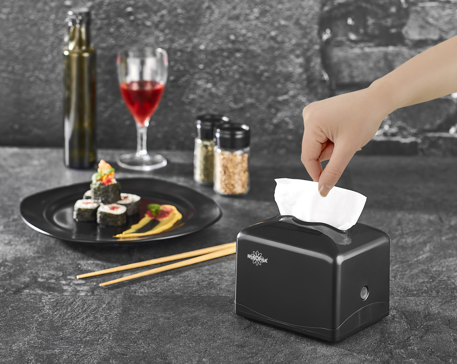 RULOPAK TEKÇEK MİDİ PEÇETE DİSPENSERİ