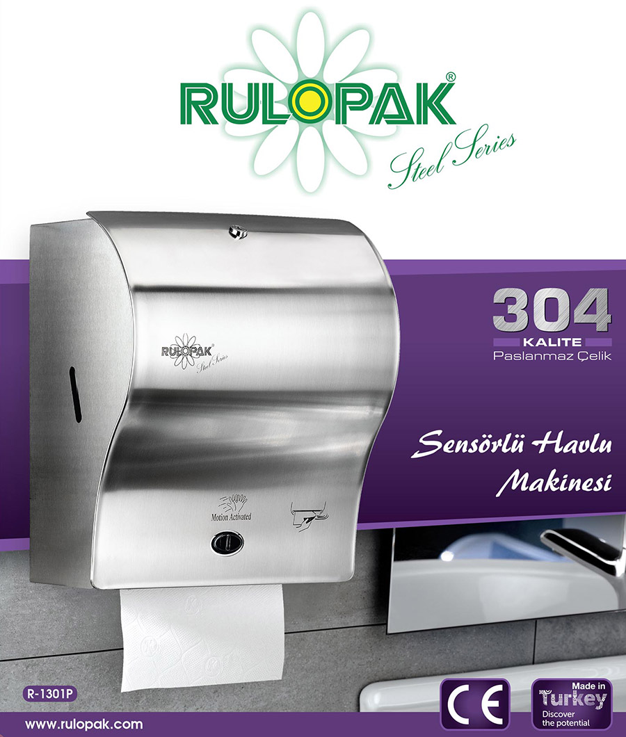 RULOPAK Z KAT HAVLU DİSPENSERİ 400 lü krom