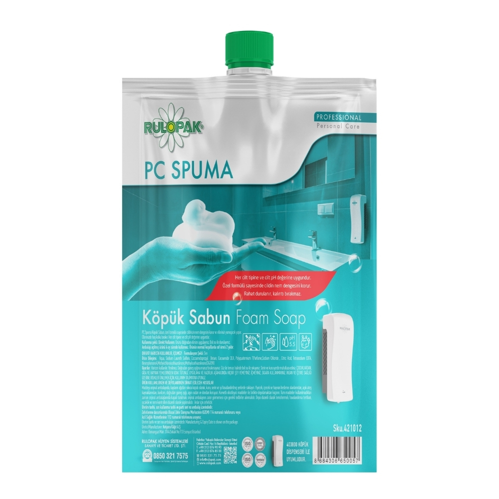 RULOPAK ELITE SENSORLU K&Ouml;P&Uuml;K SABUN  DISPENSERI 1000 ML