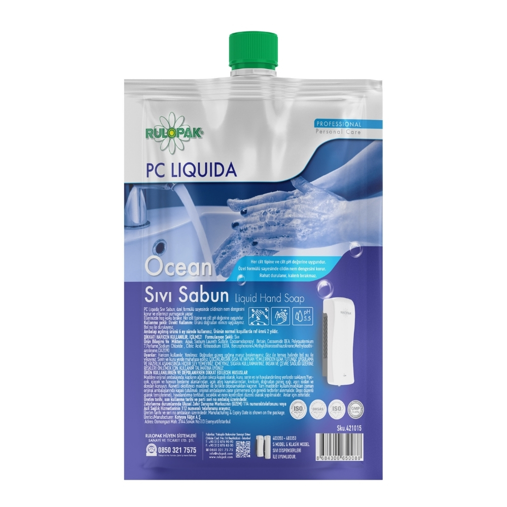 RULOPAK SENS&Ouml;RL&Uuml;  JEL  DEZENFEKTAN DİSPENSERİ