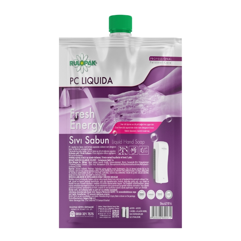 RULOPAK SENS&Ouml;RL&Uuml;  JEL  DEZENFEKTAN DİSPENSERİ