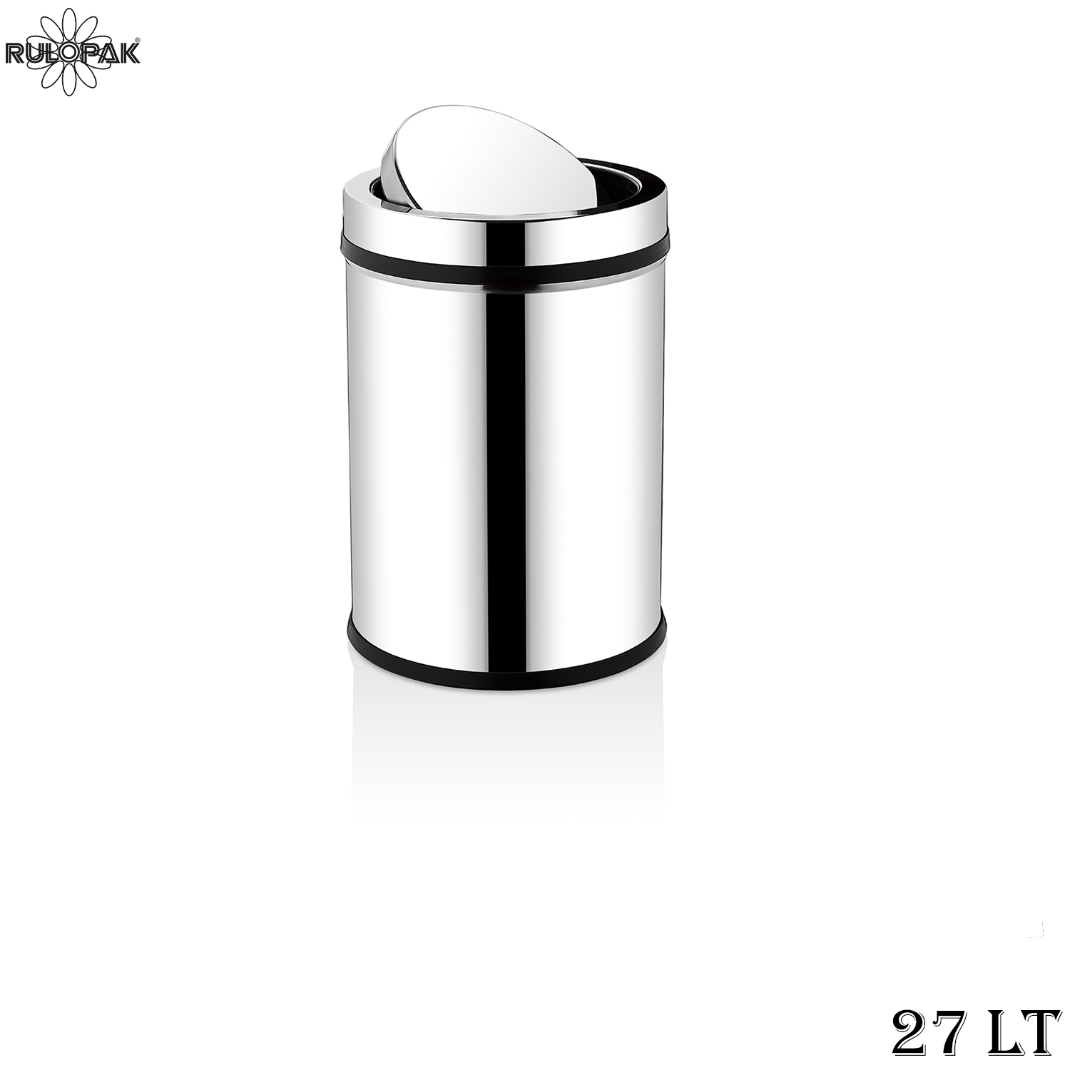 RULOPAK MİTOLOJİK DESEN DERİ KABARTMA &Ccedil;&Ouml;P KOVASI 10 L